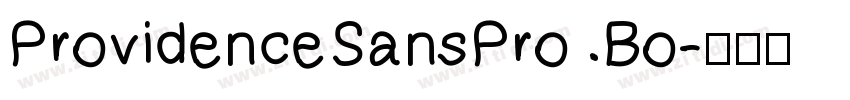 ProvidenceSansPro Bo字体转换
